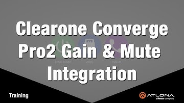 Velocity Training: Clearone Converge Pro2 Gain & Mute Integration