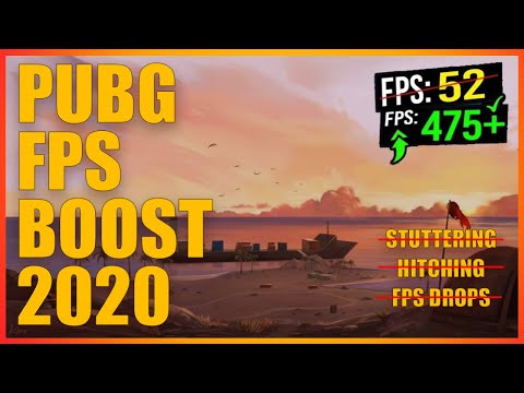 How To Boost FPS In PUBG! - Fix 100% CPU, Crashes, Hitching, FPS Drops - 2020 UPDATE