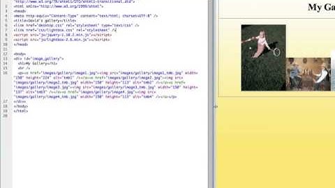Adding the code for your lightbox gallery