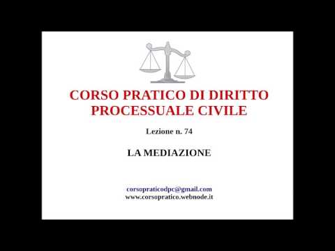 Video: Cos'è il processo di mediazione?