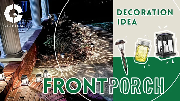 GIGALUMI| Solar Light| Front Porch Decoration Ideas| Decorating Inspiration