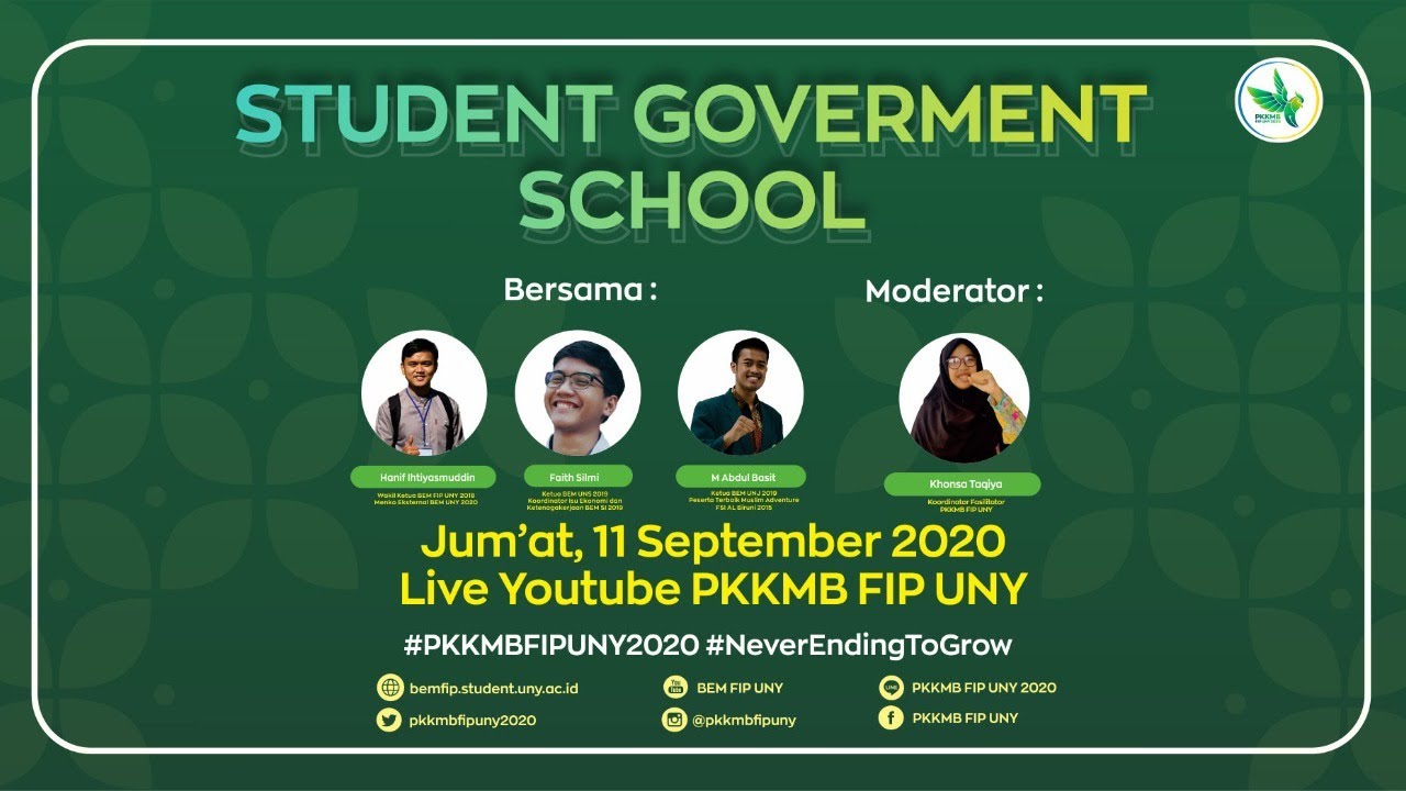 Student Government School PKKMB FIP UNY 2020