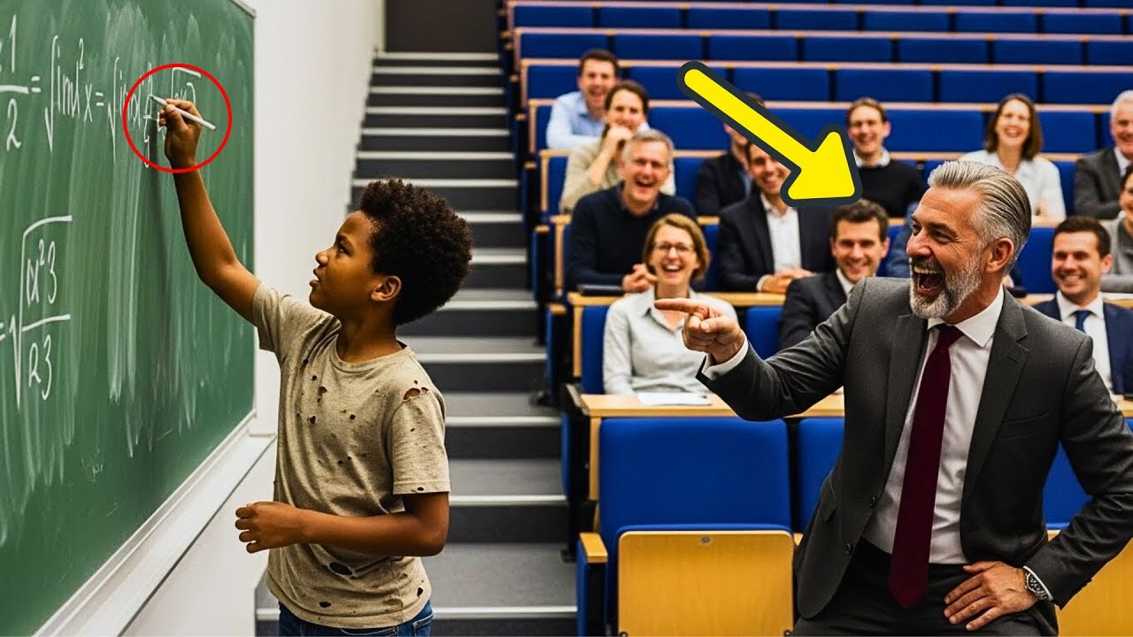 'IK LOS DIT IN 1 MINUUT OP!' — 20 LERAREN LACHTEN...TOT DE ZOON VAN DE POETSVROUW DE SOM VERBETERDE!