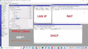 Mikrotik router configuration PPPoE Mode (PPPoE , IP LAN, DHCP, NAT) Basic Configuration