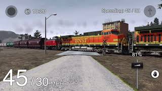 Trainz Simulator 3 Railfanning BNSF leads a manifest with a SW1500 IORY trailing
