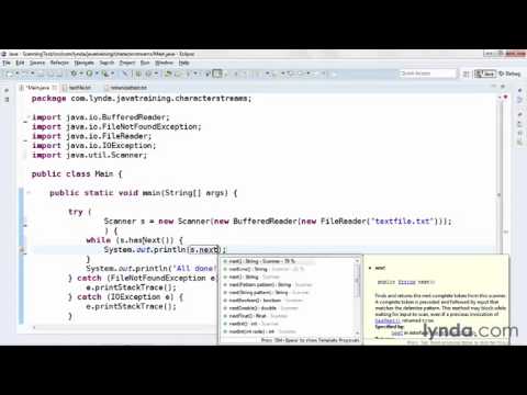 java tutorial Scanning Tokenized Text - YouTube