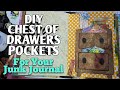 DIY Chest of Drawers POCKETS for Your Junk Journal