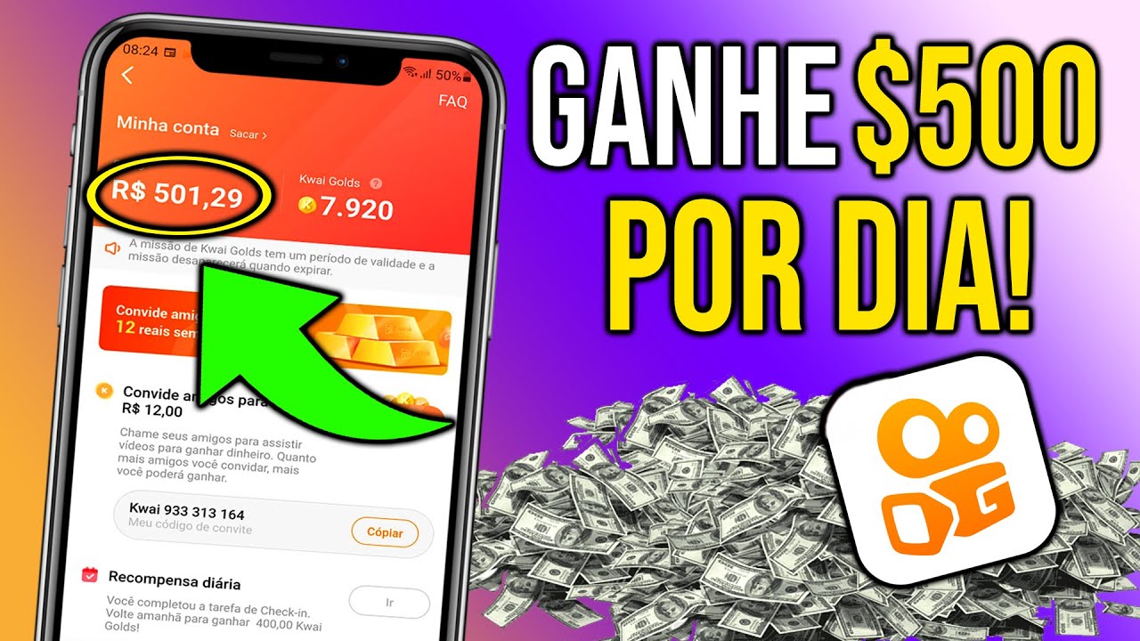 Kwai - Como GANHAR DINHEIRO no Kwai 2021 TODOS OS DIAS / Ganhe $501 Reais Agora ✅ÚNICO QUE FUNCIONA!