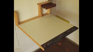 wooden homeoffice laptoptable presentation; built for my grilfriend