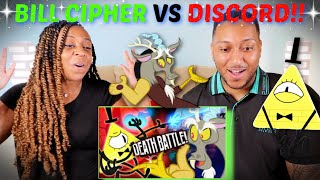 Death Battle! "Bill Cipher VS Discord (Gravity Falls VS My Little Pony)" REACTION!!!