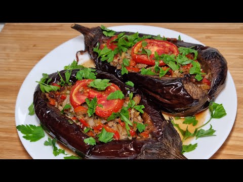 Фаршированные баклажаны по-турецки)))Карныярык!!!