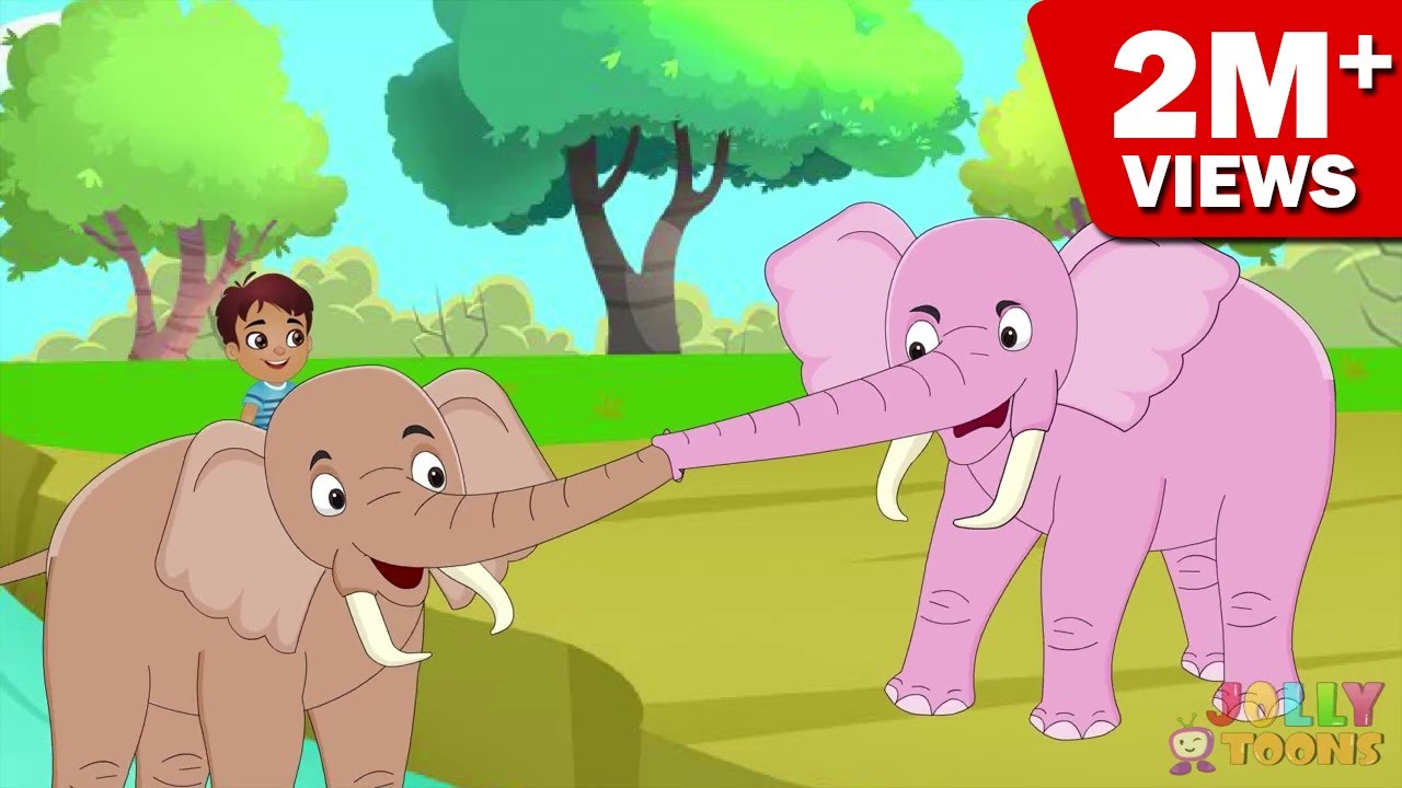 🐘 Ek Mota Hathi | एक मोटा हाथी | Elephant Song | Nursery Rhymes Hindi 𓃰🦣