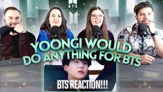 BTS "Yoongi would do anything for BTS" Reaction - SUGA is in full on DAD mode 🥸😄 | Couples React