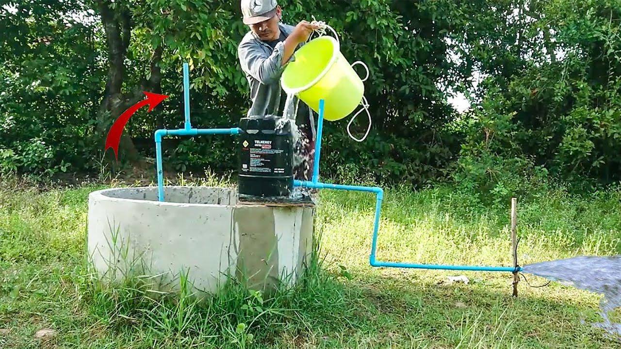Amazing idea to make free energy water pump without electricity from deep well diy freeenergy