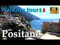 Positano, Italy【Walking Tour】With Captions - 4K
