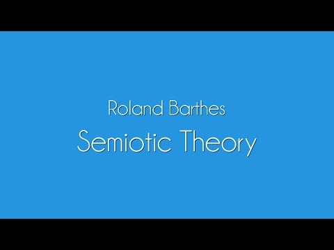 Roland Barthes | Semiotic Theory Explained