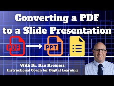 Convert a PDF Document to a Slide Presentation