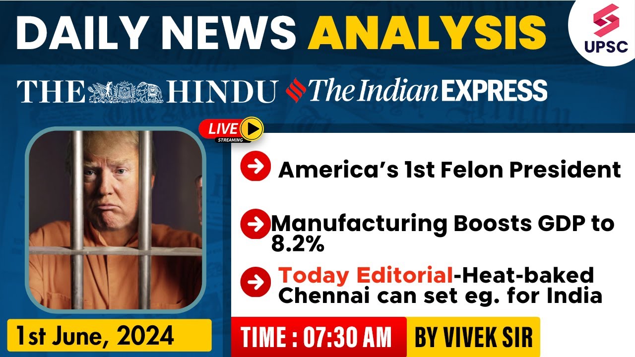 1st June 2024 | Daily Newspaper Analysis | The Hindu & Indian Express ...