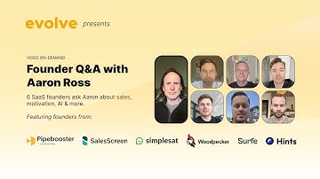 SaaS Founders Q&A with Sales Legend - Aaron Ross (HD)