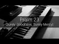 Psalm 23 (Surely Goodness, Surely Mercy) - Instrumental Piano Worship with Lyrics