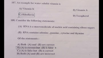 PG TRB ZOOLOGY UNIT 1 TO 10 TEST QUESTIONS VIDEO 24