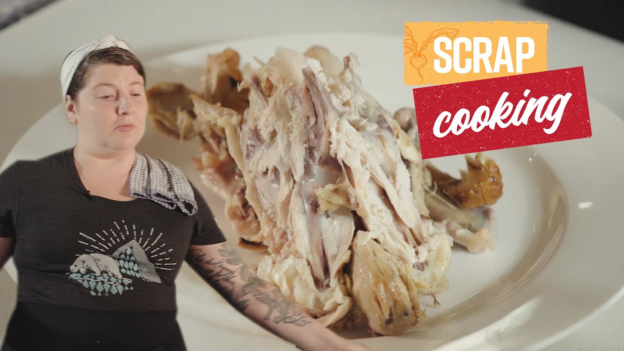 Easy Stovetop Chicken Bone Broth scrap cooking Recipe YouTube