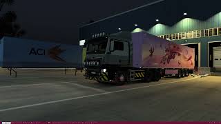 Hauling the first Cupid Express loads in ETS2