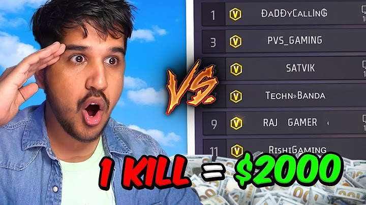 1 Kill = 2000 rs🤑