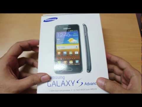 Samsung Galaxy S Advance Unboxing & first looks