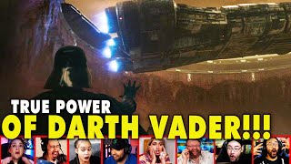 Reactors Reaction To Vader Pulling Down An Entire Ship On Obi Wan Kenobi Episode 5 | Mixed Reactions