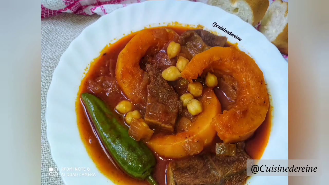 مرقة قرع - يهني جربي Yahni djerbien - Ragoût djerbien