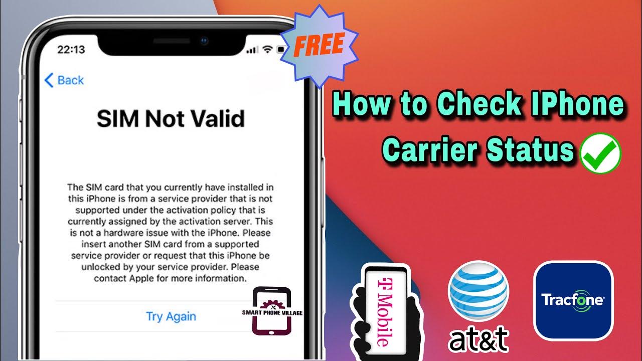 How to do a CARRIER check for FREE ! check carrier lock status for free