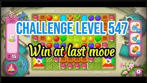 Challenge Level 547 No Boosters 💫 Match-3 Game Gardenscapes #games #gameplay #gaming