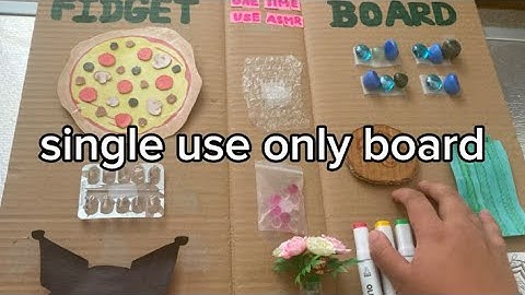 rating my one time use fidget board asmr