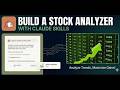 Learn How I created a Stock Analyser Skill using Claude Skills | @Makeit10xwithAI