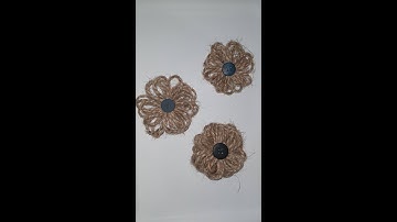 DIY Burlap Twine Flowers Tutorial