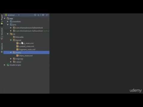 Android App Development Tutorial  14  Android Folder Menu Folder Explained