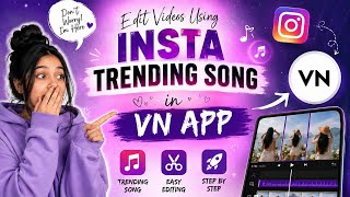 Insta Trending Song se kaise apni video edit kare 😲VN app me? #edit #editing #explore #fypシ #shorts  screenshot 5