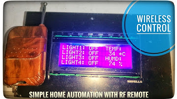 How to control lights remotely// Rf remote//Arduino with Lcd display Electronics project
