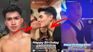 Alex Wassabi Kisses Bretman Rock on his Lips!