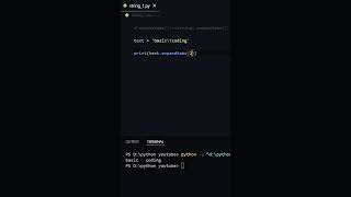 Famous expandtabs() String Method | DAY 12/47 of string methods  #coding #python #pythonprogramming Profile