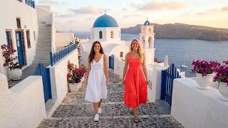 Santorini, Greece 🇬🇷 4K Walking Tour | Fira & Oia, Caldera Path, Blue Domes | Day to Night