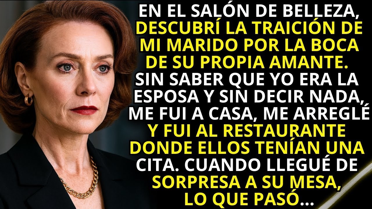En el salón, escuché a la amante contar cosas sobre mi marido … sin saber que yo era la “esposa l