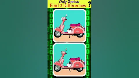 Only 1% People Can Find All 3 Differences! 🤯 | Find the 3 Mistakes Game #shorts