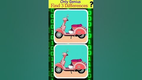 Only 1% People Can Find All 3 Differences! 🤯 | Find the 3 Mistakes Game #shorts