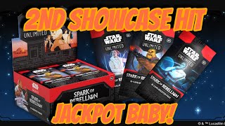 Star Wars Unlimited Spark of Rebellion Unboxing  2nd SHOWCASE HIT