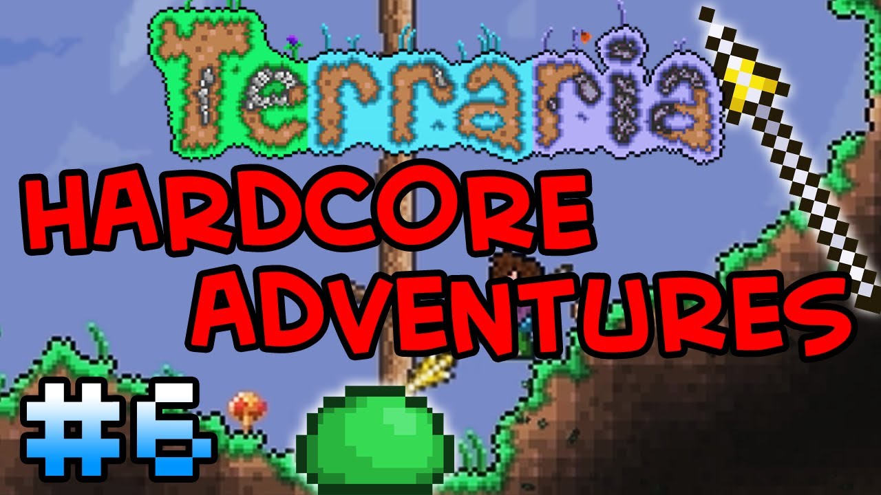 EPIC SPEAR! Terraria Hardcore Adventures 6 (Hardcore