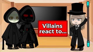 Villains react to each other ☆ |Darth Vader and Sidious| and |Joseph Crackstone| 4/4 ♡