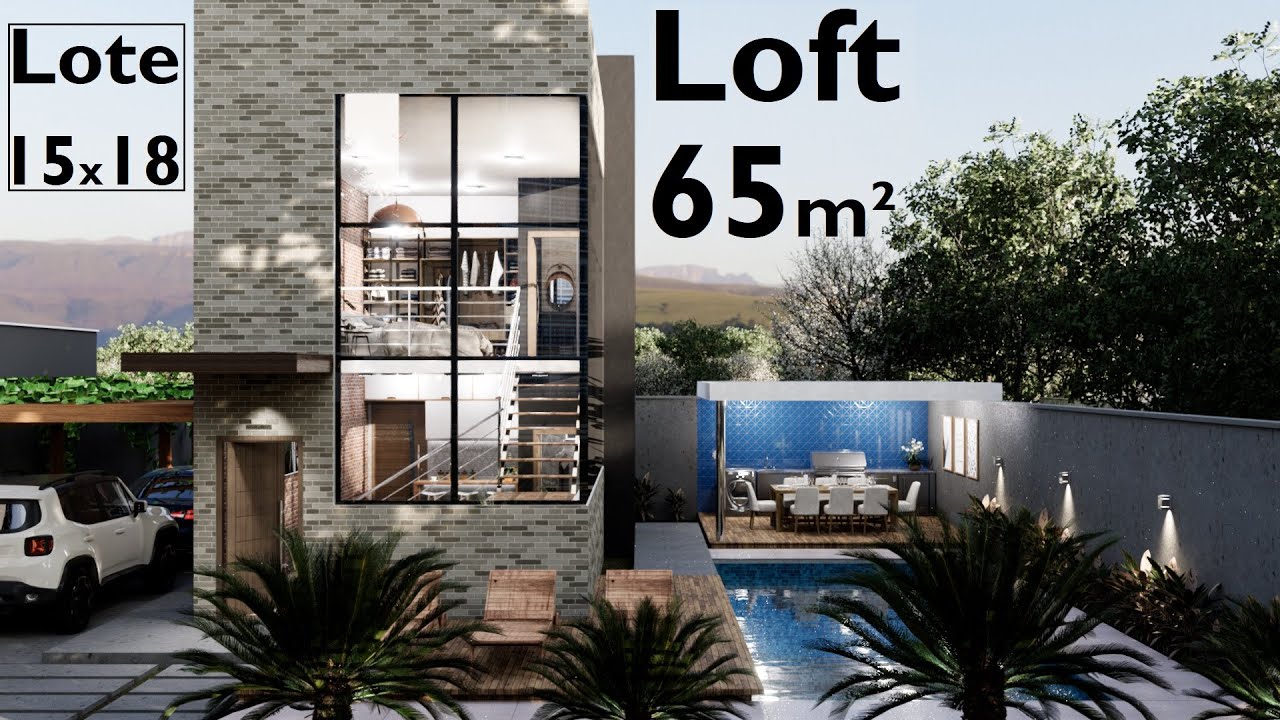 CASA PEQUENA DE 5 x 8 METROS - LOFT - QUITINETE PARA ALUGAR - YouTube
