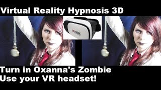 Virtual Reality ASMR Hypnosis 3D; Obey Zombie Queen; Use your VR headset!